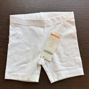 Gymboree White Toddler Cotton Stretch Bike Shorts